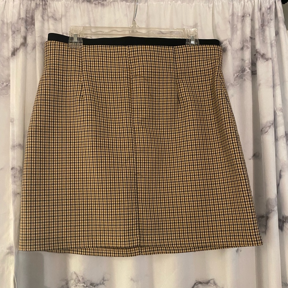Zara Plaid Mini Skirt Size XL